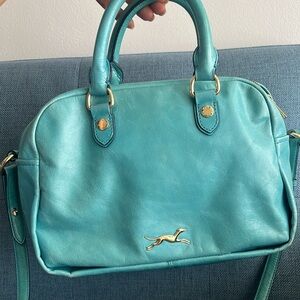 Bimba & Lola teal leather bag